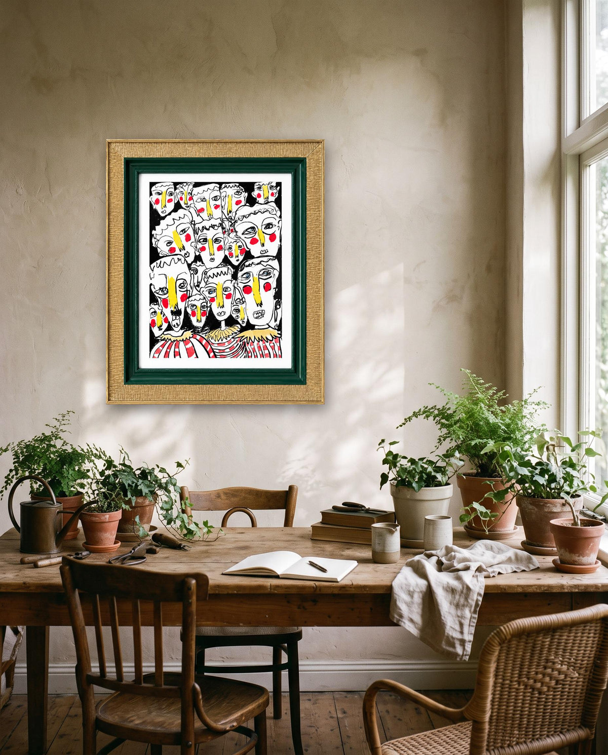Bold Faces Art Print