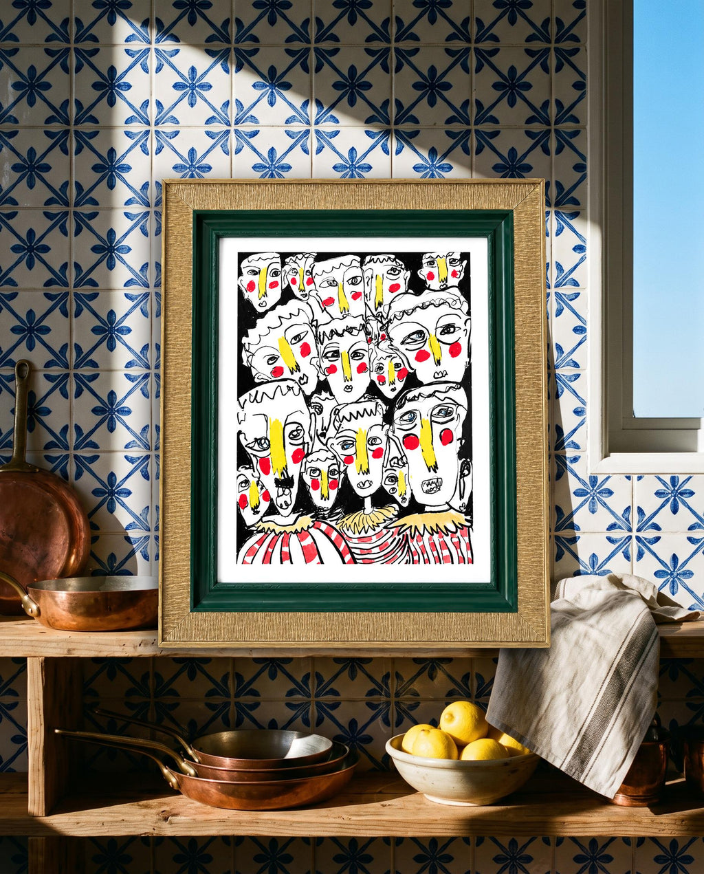 Bold Faces Art Print
