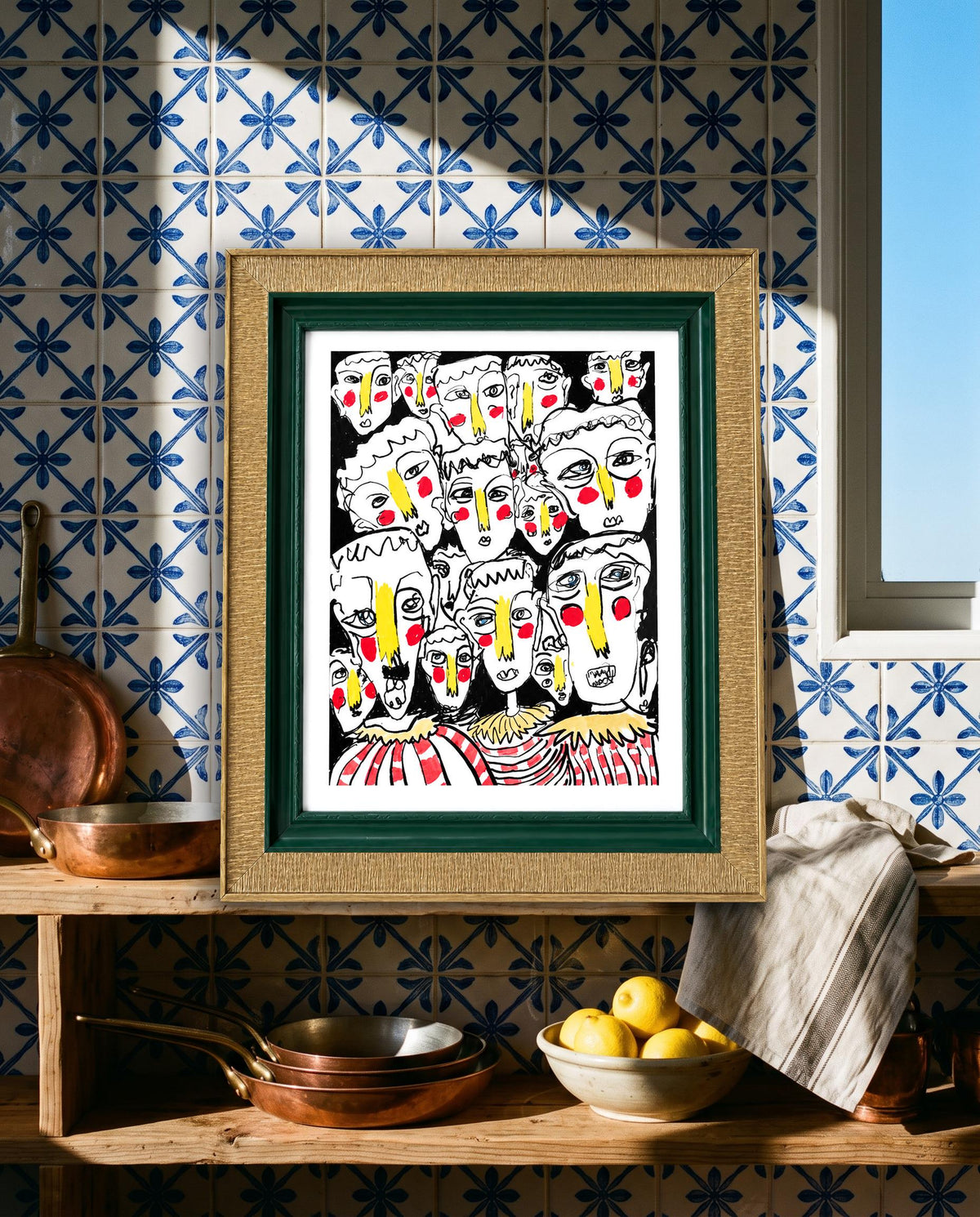 Bold Faces Art Print