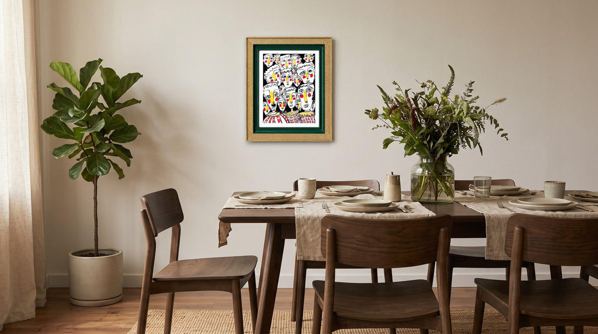 Bold Faces Art Print