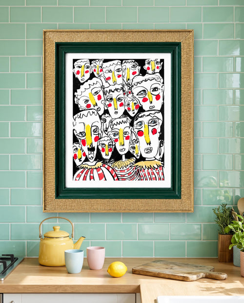 Bold Faces Art Print