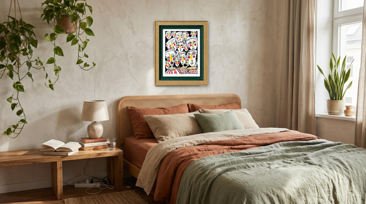Bold Faces Art Print