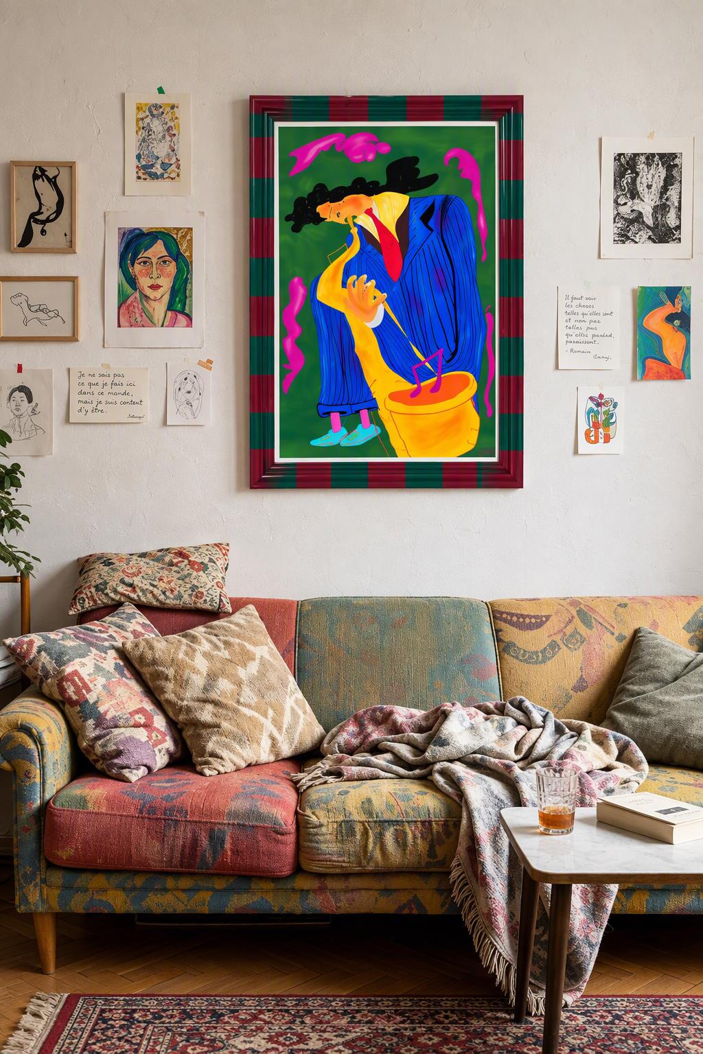 Jazz Musician Art Print